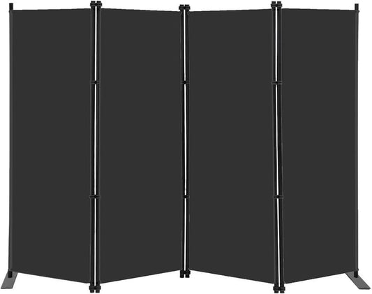 Vierteiliger faltbarer Trennwandschirm als Sichtschutz, Aussenabmessungen 203x183cm